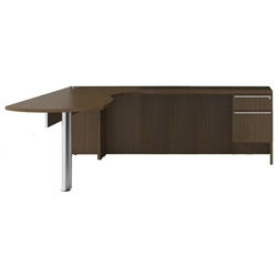 VL-717 Verde Series L Shaped Desk Arc Desk with Return by Cherryman