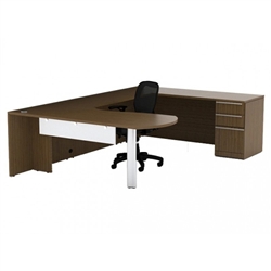 VL-722 Verde Arc End U Desk by Cherryman