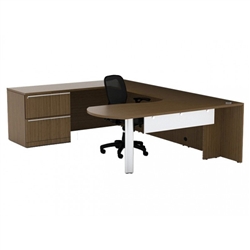 Verde VL-726 Arc End U Desk with Lateral File by Cherryman