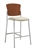 Twilight Contemporary Armless Bar Stool with Wood Back 2189 by Global