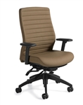 Aspen Leather Office Chair 2851LM-3 by Global