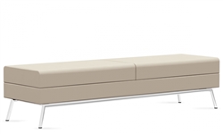 3363BLM Wind Linear Reception Bench in Vinyl by Global