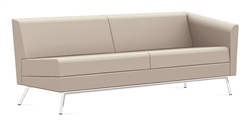 Vinyl Wind Linear Series Left Arm Sofa 3363LLM by Global