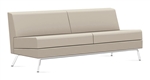 3363NALM Armless Wind Linear Sofa in Vinyl by Global