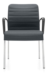 Global Total Office 5952 Lite Series Fabric Side Chair with Loop Arms