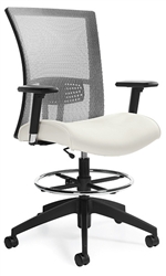 Global Total Office Vion Series Mesh Back Drafting Chair 6328-6