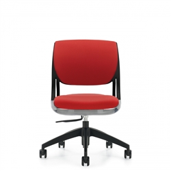 Global Model 6403 Novello Fully Upholstered Armless Office Chair
