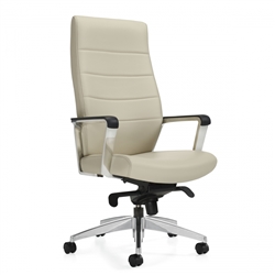 Global 6460LM-2 Luray Series High Back Office Chair with Knee Tilter Mechanism