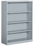 4 Shelf Metal Bookcase by Global