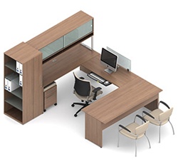Princeton Modular Executive Desk B4R by Global