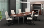 Global Total Office Bungee SL 12' Modular Boardroom Table Configuration