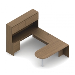 Global Genoa Peninsula Desk with U Shaped Design