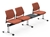 Global Sidero 3 Person Reception Bench with Table SID503