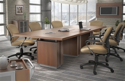 Z48120REE Zira Series Rectangular Boardroom Table by Global