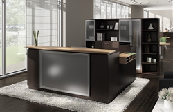 Zira Luxurious Modern Reception Desk by Global Total Office