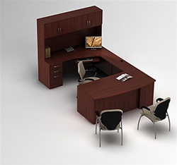 Zira Executive Desk Layout 5 by Global