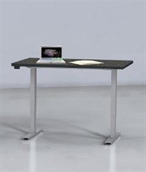 Mayline ML Series 2 Stage 60" x 24" Height Adjustable Table 5222460H