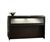 Aberdeen Small Mocha Reception Desk with Glass Accents by Mayline