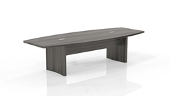Mayline ACTB10 Aberdeen 10' Conference Table with Gray Steel Finish