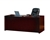 72" Mahogany Finished Straight Front Office Desk