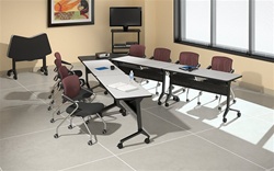 Flip-N-Go Training Tables Configuration 2 by Mayline