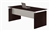 63" Mocha Laminate Straight Front Medina Desk by Mayline