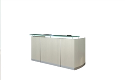 Mayline Medina Textured Sea Salt Finished Reception Desk MNRS