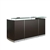 Mayline Medina Reception Desk with Storage and Glass Transaction Counter