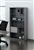 Mayline Medina Series Gray Steel Laminate Adjustable Bookcase