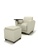 Santa Cruz Mobile Lounge Chair VCCMT with Ottoman by Mayline