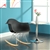 Rocker Plastic Chair with Wood Bases by Modway