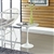 Modway EEI-280 Lippa Collection White Side Table with Marble Top