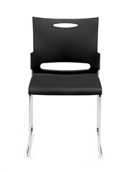 Offices To Go Black Plastic Stackable Guest Chair 11310B