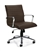 Offices To Go Luxhide Dark Brown Ribbed Back Conference Chair OTG11734B
