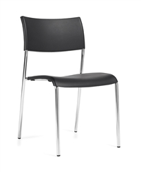 Modern Armless Stackable Guest Chair 1221 by Offices To Go