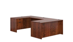 5 Piece Dark Cherry U Desk Layout SL-A-ADC by Offices To Go