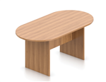 Offices To Go Autumn Walnut Oval Shaped Superior Laminate Table
