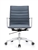 Joe Mid Back Charcoal Blue Leather Conference Chair by Woodstock Marketing