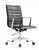 Joe Carbon Black Ribbed Back Conference Chair by Woodstock Marketing