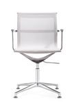 Joan Series Sleek White Mesh Side Chair from Woodstock Marketing