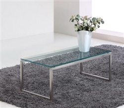 Woodstock Marketing Sly Contemporary Glass Coffee Table