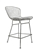 Contemporary Polished Wire Frame Metal Stool by Woodstock