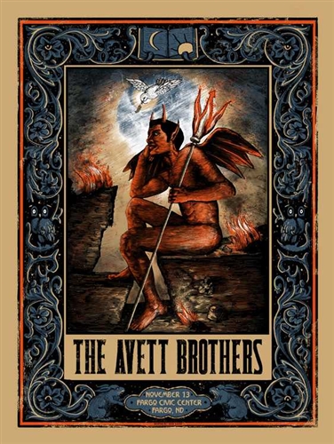 The Avett Brothers Concert Poster by Zeb Love