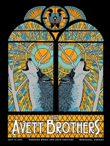 The Avett Brothers Concert Poster by Pat Hamou