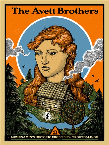 The Avett Brothers Concert Poster by Zeb Love