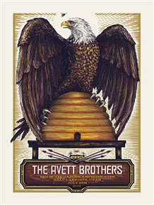 The Avett Brothers Concert Poster by Zeb Love