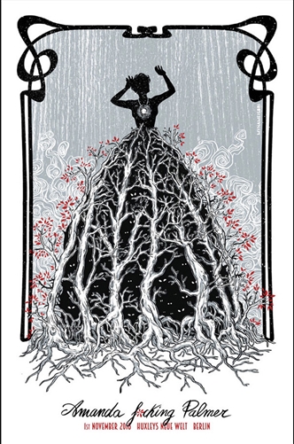 Amanda Palmer Concert Poster by Sabrina Gabrielli