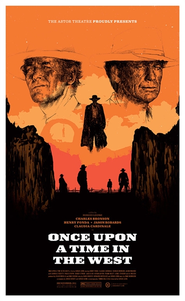 Once Upon A Time In The West (Regular Edition) Astor Theatre Poster by Oliver Barrett