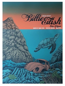 Billie Eilish Concert Poster by Pat Hamou