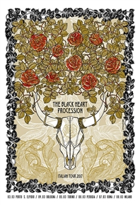 Black Heart Procession Concert Poster by Sabrina Gabrielli